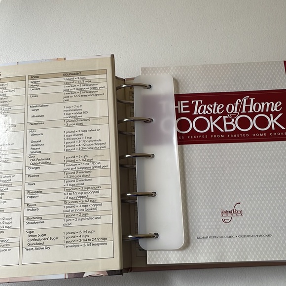 The Taste of Home Cookbook with category tabs/dividers - Picture 2 of 7
